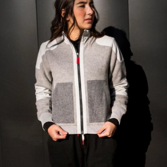 TOPO DESIGN GLOBAL FULL ZIP SWEATER WOMEN MEDIUM - Picture 10 of 15